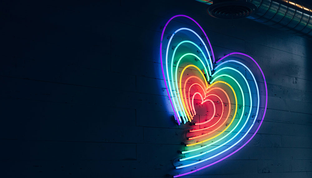 heart neon sign